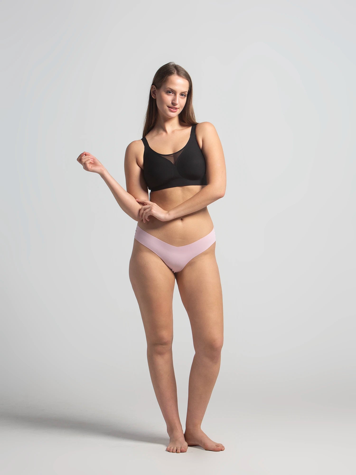 Eve Chantelle Seamless Mesh-Trim Bonded Bralette
