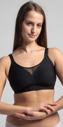 Eve Chantelle Seamless Mesh-Trim Bonded Bralette