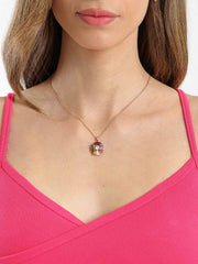 Euphoric Rose Gold-Tone Stainless Steel Necklace