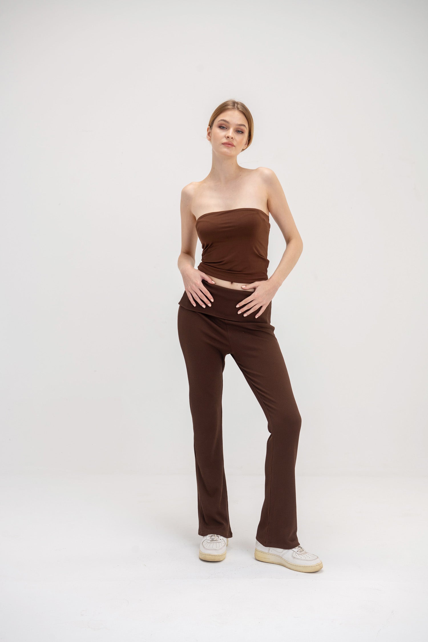 Virmo Bootleg Flap Waist Pants