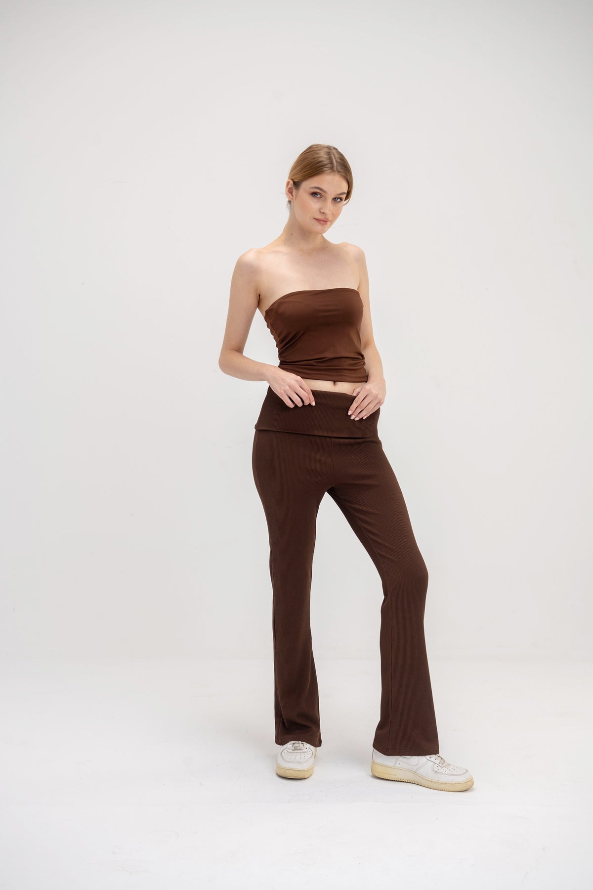 Virmo Bootleg Flap Waist Pants