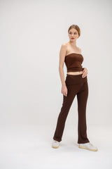 Virmo Bootleg Flap Waist Pants