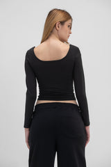 Virmo Seamless Scoop Neck Sculpt Long Sleeve