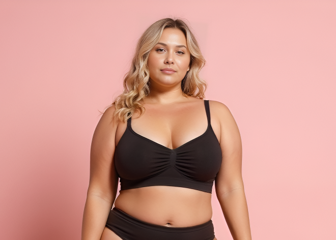 Women Seamless Plus Size Comfort Bra