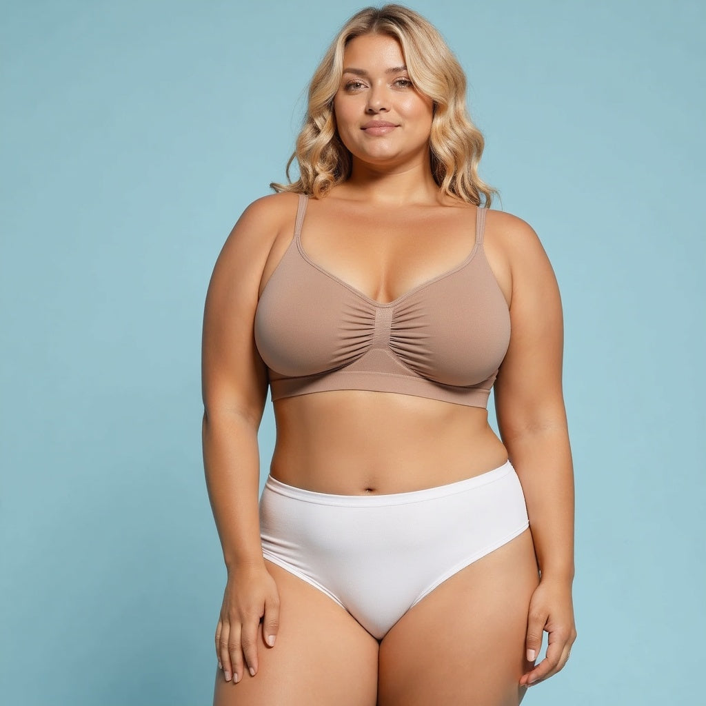 Women Seamless Plus Size Comfort Bra