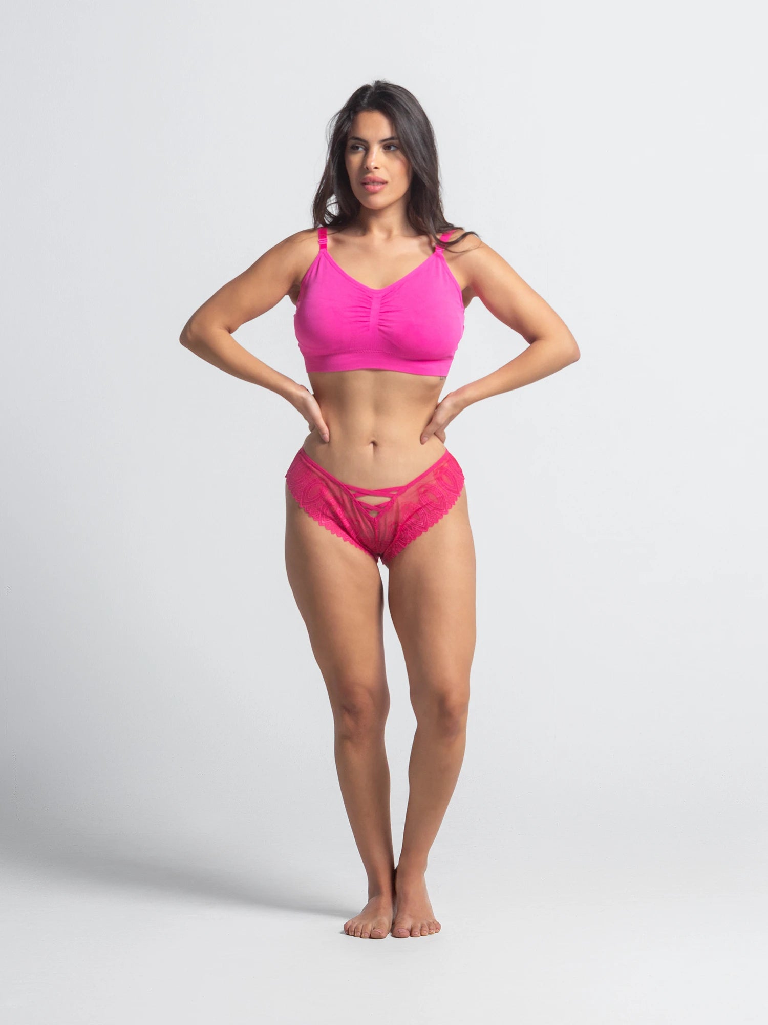 Eve Chantelle Lace Cross-Front Tanga