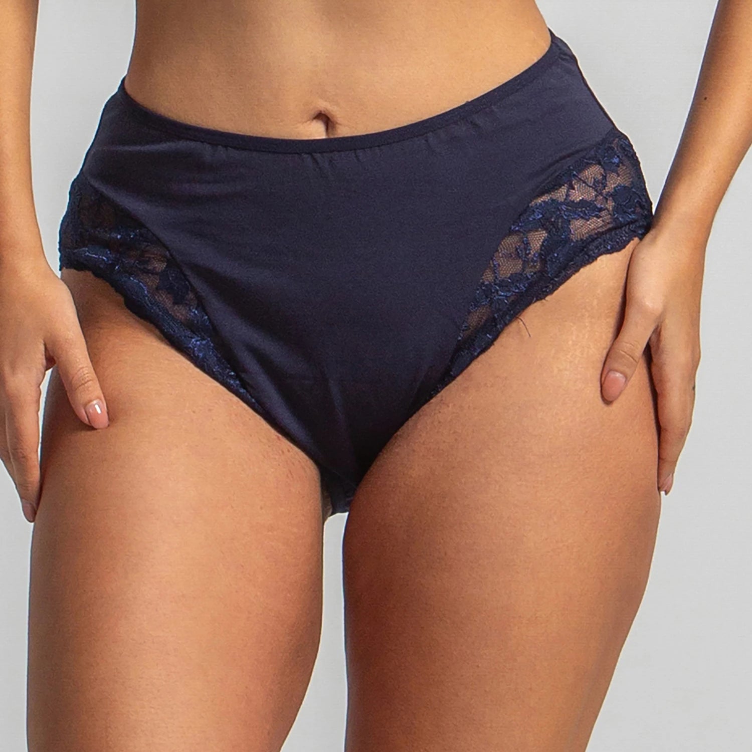 Plus Size Mama Brife In Cotton With Dentelle