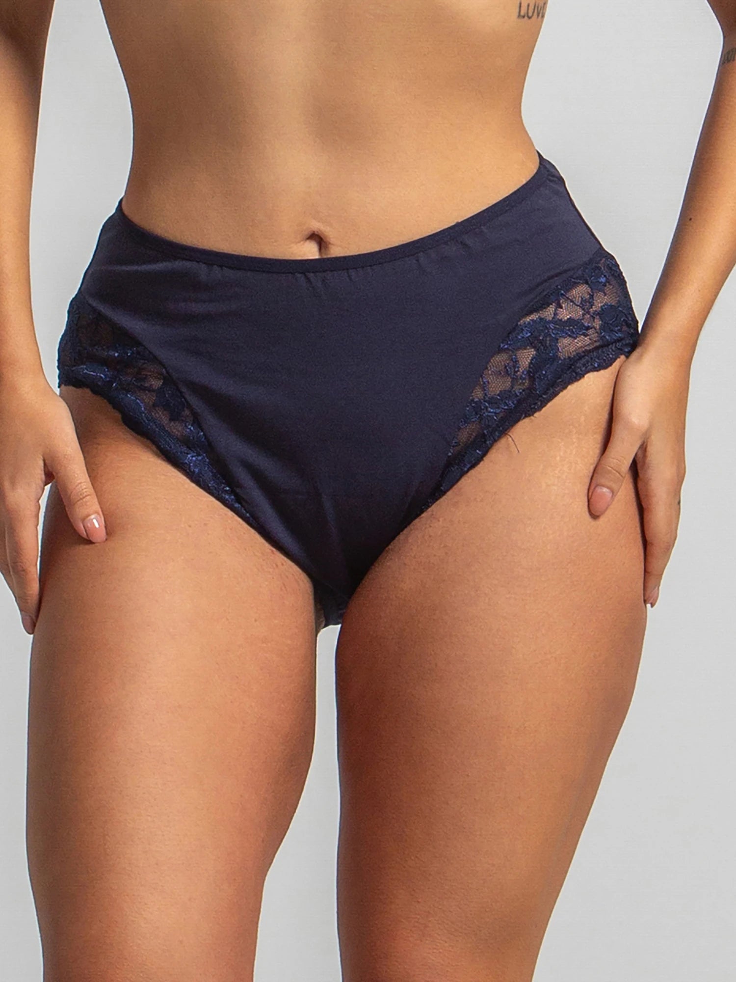 Plus Size Mama Brife In Cotton With Dentelle