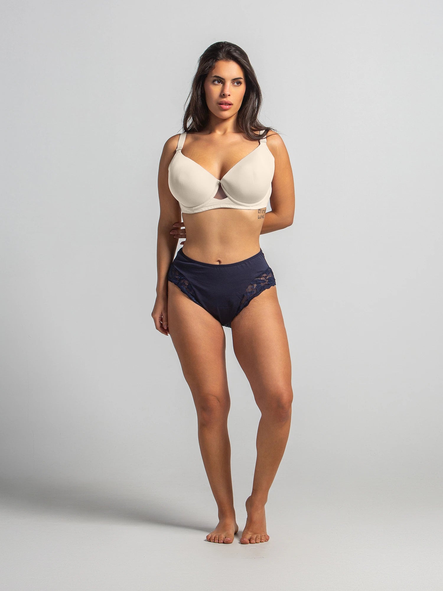 Plus Size Mama Brife In Cotton With Dentelle