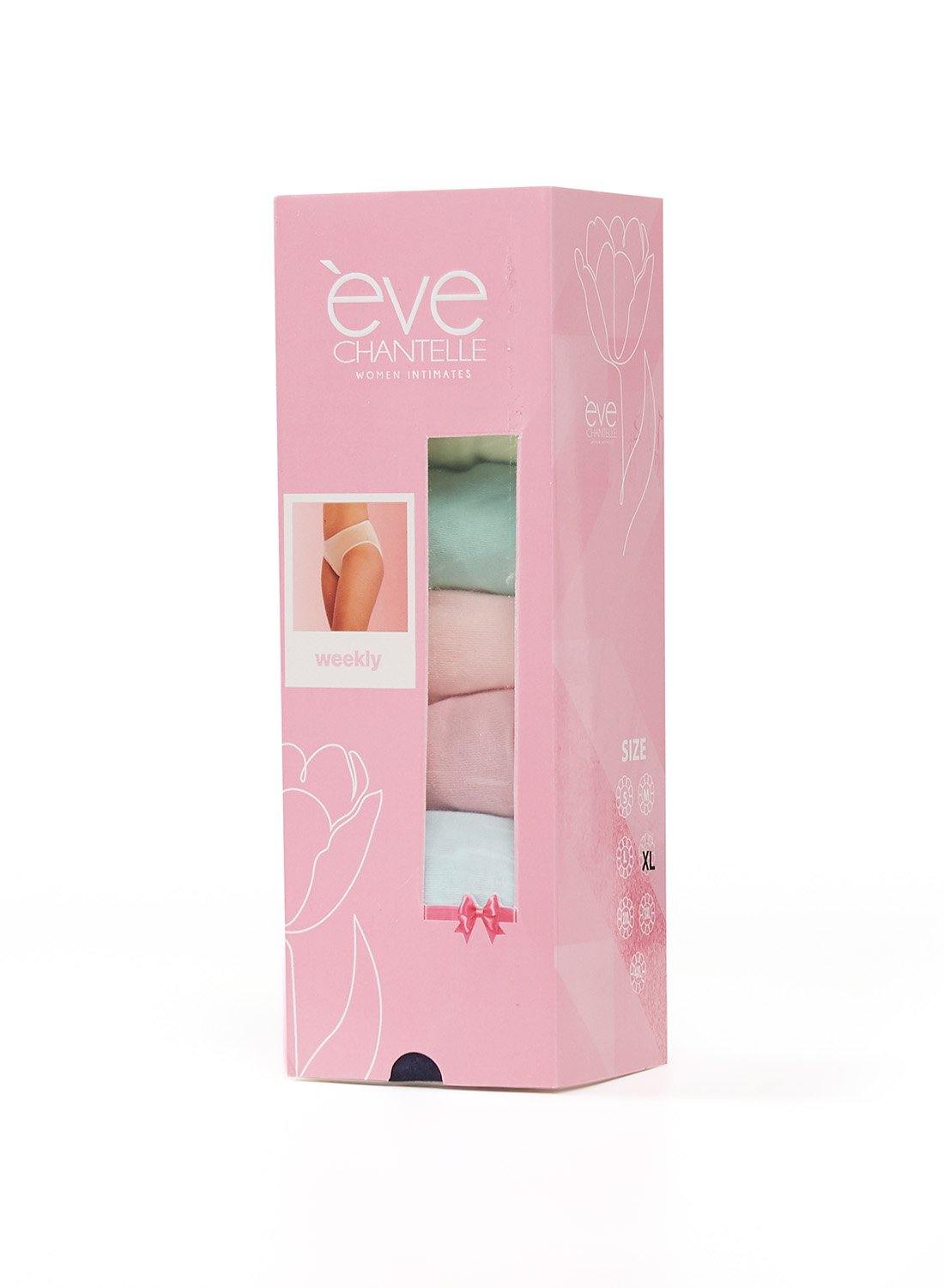 Eve Chantelle Multi Color Underwear - MIDI Cut - Pack Of 7 Panties For Women - chantelleve